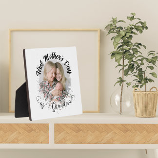おばあちゃんの母の日の写真 フォトプラーク