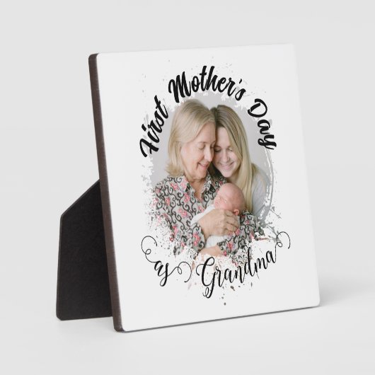 おばあちゃんの母の日の写真 フォトプラーク (正面)
