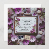 おばあちゃんの母の日の妊娠告知 案内状 (正面/裏面)