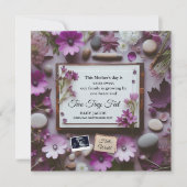 おばあちゃんの母の日の妊娠告知 案内状 (正面)