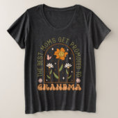 おばあちゃんの母の日の贈り物ダークTシャツ プラスサイズTシャツ (デザイン正面)