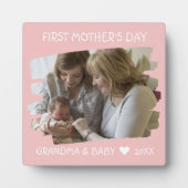 おばあちゃんの母の日グランドキッドピンクの写真 フォトプラーク (正面)