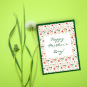 おばあちゃんの母の日パターン野草 ポストカード