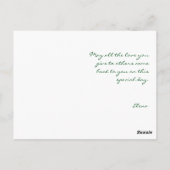 おばあちゃんの母の日パターン野草 ポストカード (裏面)