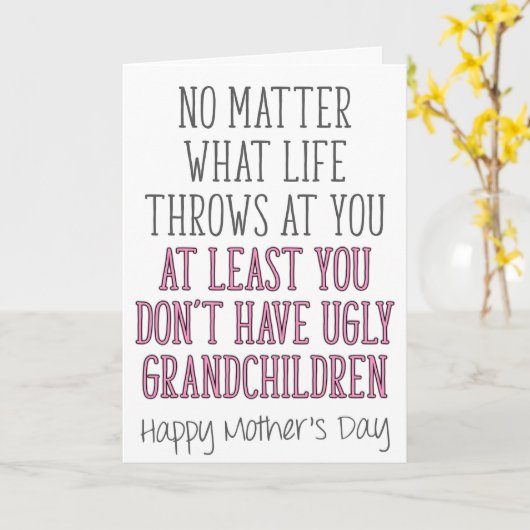 おばあちゃんの母の日、どんな人生が投げても カード (黄色い花)