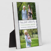 おばあちゃんの母の日 – 2枚の写真パーソナライズされた フォトプラーク (側面)