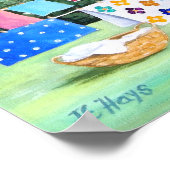 おばあちゃんの洗濯バスケットポスター ポスター (角)