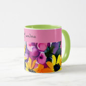 おばあちゃんの特殊な水彩フローラ マグカップ (正面右)