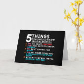 おばあちゃんの知っておくべきこと5つ カード (黄色い花)