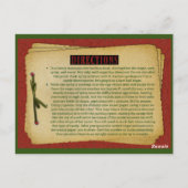 おばあちゃんの神性ファッジレシピカード ポストカード (裏面)