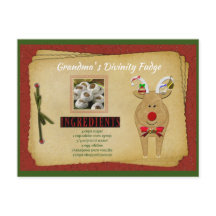 おばあちゃんの神性ファッジレシピカード