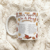 おばあちゃんの秋のアップルパイのレシピ コーヒーマグカップ