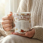 おばあちゃんの秋のアップルパイのレシピ コーヒーマグカップ