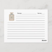 おばあちゃんの秘密レシピレシピカード ポストカード (裏面)