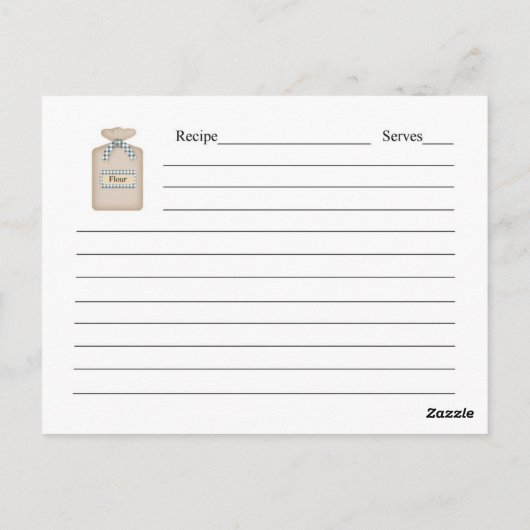 おばあちゃんの秘密レシピレシピカード ポストカード (裏面)