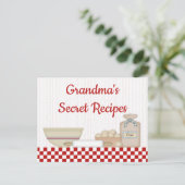 おばあちゃんの秘密レシピレシピカード ポストカード (スタンド正面)