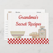おばあちゃんの秘密レシピレシピカード ポストカード (正面/裏面)