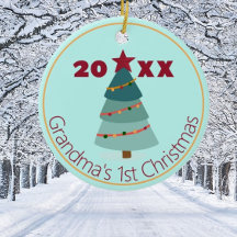 おばあちゃんの第1回クリスマスフォトオーナメント