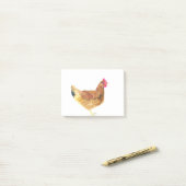 おばあちゃんの素朴なヴィンテージの鶏の鶏水色 ポストイット (デスク上)