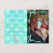 おばあちゃんの自慢の権利発表 案内ポストカード (正面)