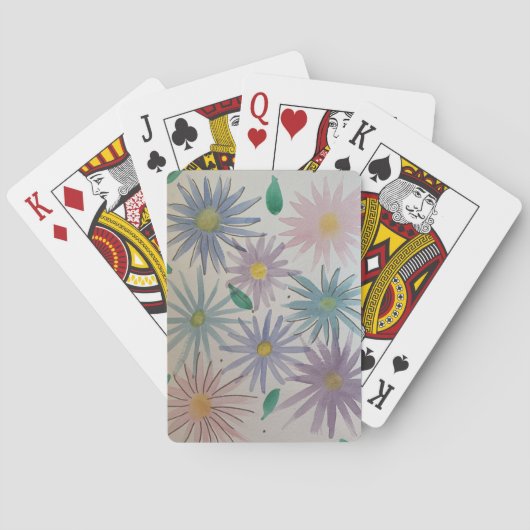 おばあちゃんの花カード トランプ (裏面)