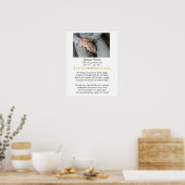 おばあちゃんの記念詩と写真 ポスター (キッチン)