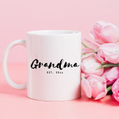 おばあちゃんの設立された年のミニマリスト ツートーンマグカップ