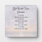 おばあちゃんの詩の芸術の贈り物を早く取得 フォトプラーク (正面)