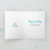 おばあちゃんの誕生日の感謝文字 カード (内部)