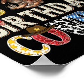 おばあちゃんの誕生日カウボーイロデオウェスタン ポスター (角)