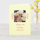 おばあちゃんの誕生日バラパステル カード (黄色い花)