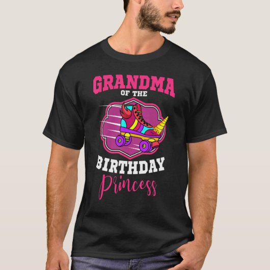 おばあちゃんの誕生日プリンセスローラースケートSka Tシャツ (正面)