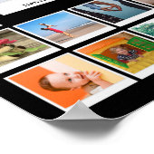 おばあちゃんの誕生日家族写真 ポスター (角)