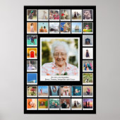 おばあちゃんの誕生日家族写真 ポスター (正面)