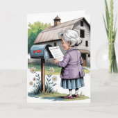 おばあちゃんの誕生日 カード (正面)