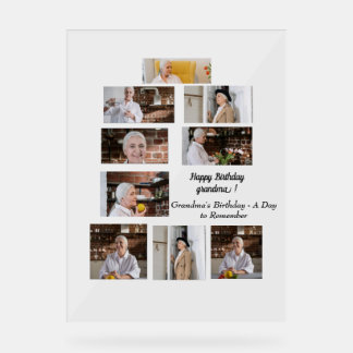 おばあちゃんの誕生日 – 思い出すべき日 アクリルサイン