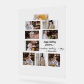 おばあちゃんの誕生日 – 思い出すべき日 アクリルサイン (傾斜)