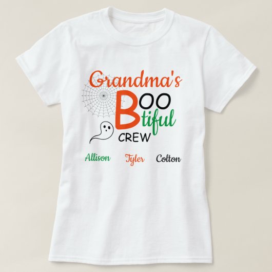 おばあちゃんの豊穣なクルー Tシャツ (デザイン正面)