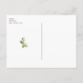 おばあちゃんの赤ちゃんシャワーマーガリタシャワー インビテーションポストカード (裏面)