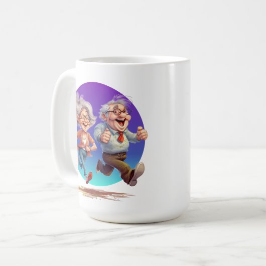 おばあちゃんの追加文字 コーヒーマグカップ (正面左)