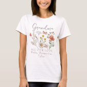 おばあちゃんの野の花 Tシャツ (正面)