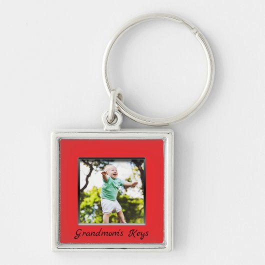 おばあちゃんの鍵フォトキーチェーン キーホルダー (正面)