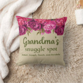 おばあちゃんの隠れ場所フローラと名前 クッション (ブランケット)