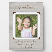 おばあちゃんの額縁フォトプラーク/おじいちゃん フォトプラーク (正面)