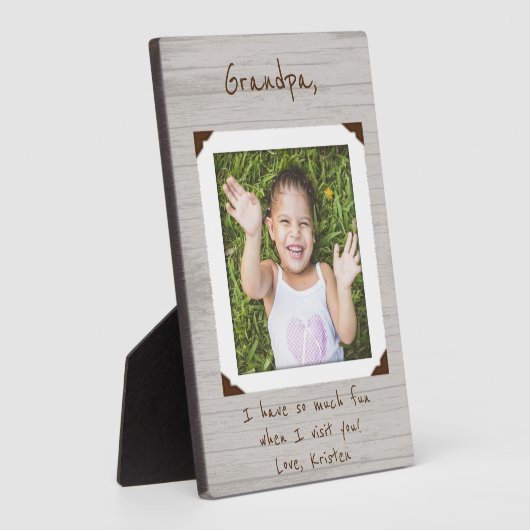 おばあちゃんの額縁フォトプラーク/おじいちゃん フォトプラーク (側面)