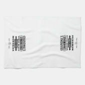 おばあちゃんの食事が思い出に キッチンタオル (横)