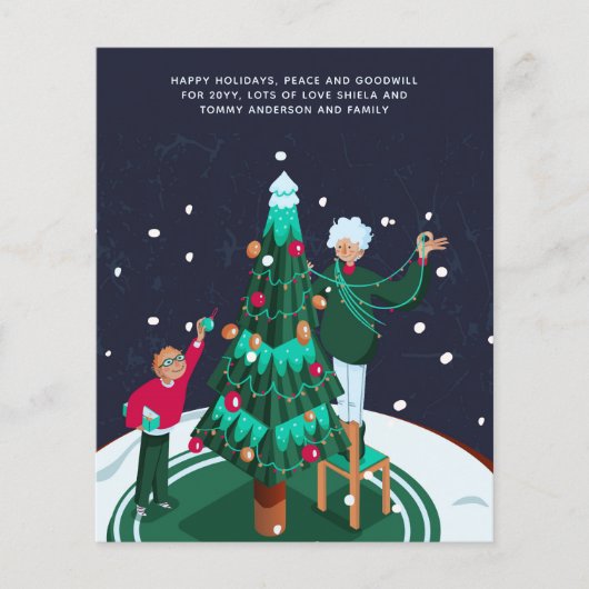 おばあちゃんの飾クリスマスツリーカスタム (正面)