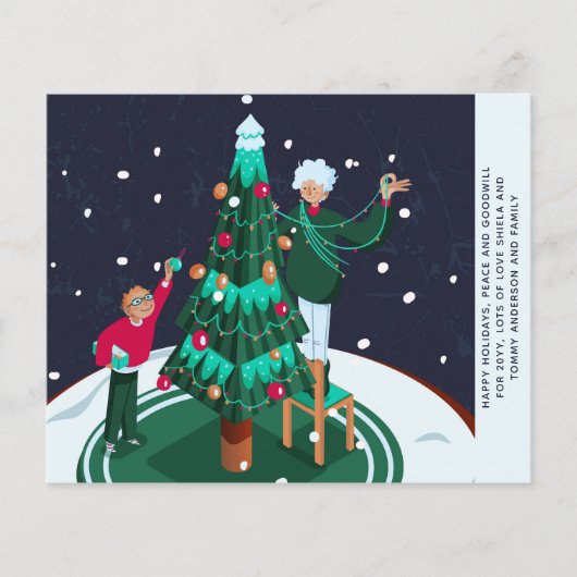 おばあちゃんの飾クリスマスツリーカスタム (正面)