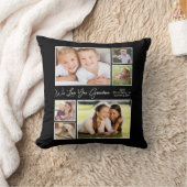 おばあちゃんの黒写真 クッション (ブランケット)