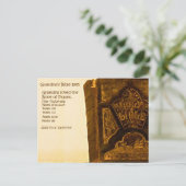 おばあちゃんの1895年の聖書 ポストカード (スタンド正面)